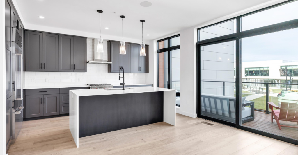 Kitchen inside a Titletown luxury home